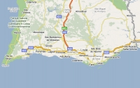 Mapa del Algarve